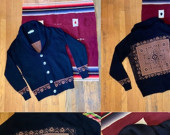 Vintage Knit cardigan Sweater