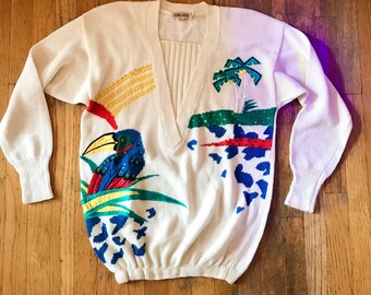 Vintage tropical Sweater