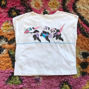 Travel & Tourism Streetwear Fashion 80s Striped 90s Vacation Tee Vintage 1990s Paradise Teddy Club Surfing Graphic T-Shirt