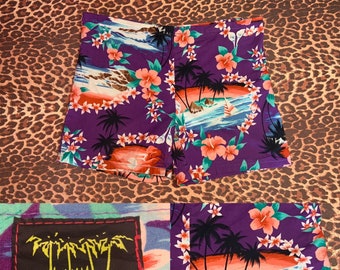 Vintage 80s Hawaiian Shorts by Jimmy Jems