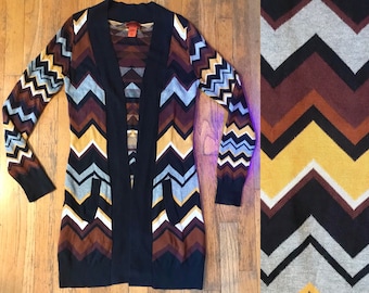 Missoni Heavy Knit Long Sweater Cardigan