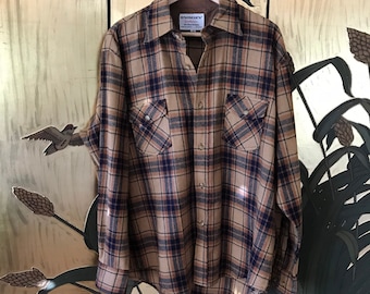 Vintage flannel plaid shirt