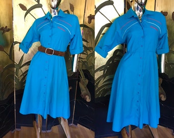 Vintage Turquoise Dress