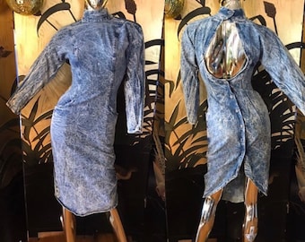 Vintage 80s Denim Dress by Mara J jrs