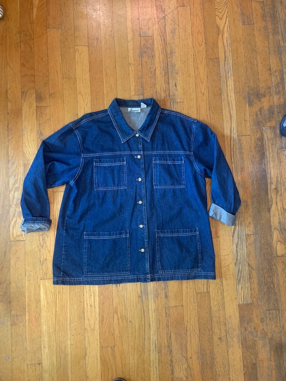 Iron Charlie Vintage Distressed Denim Work Jacket