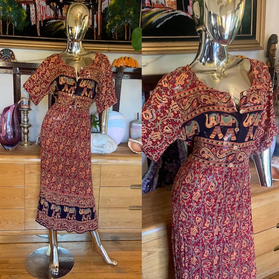 vintage Indian summer dress