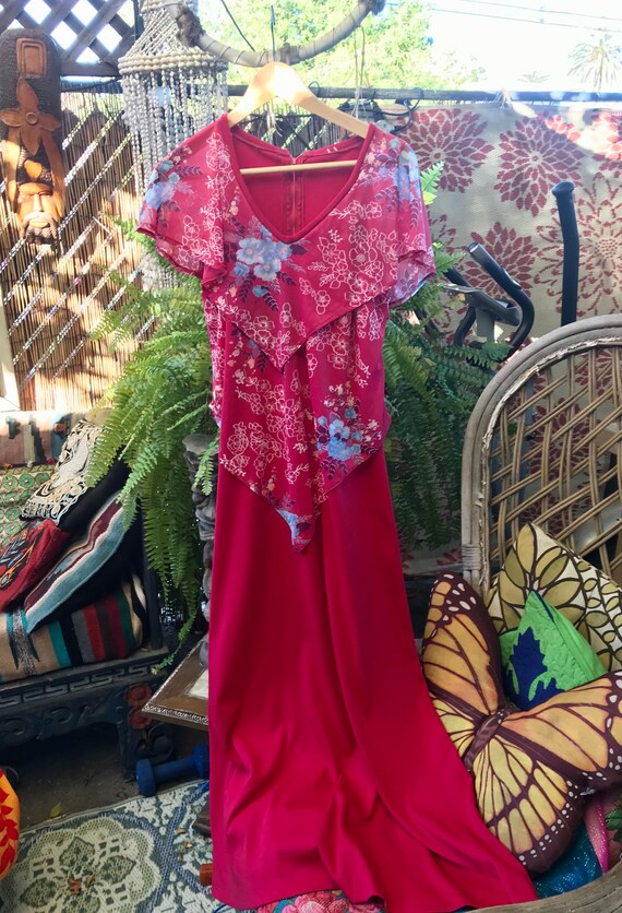 Vintage 70s Maxi Dress - image 2