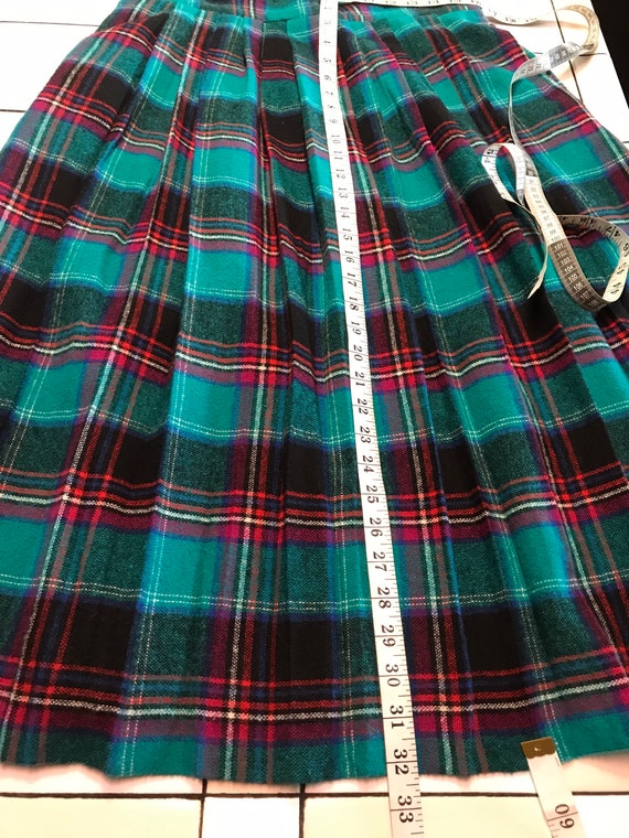Vintage Plaid Skirt - image 5
