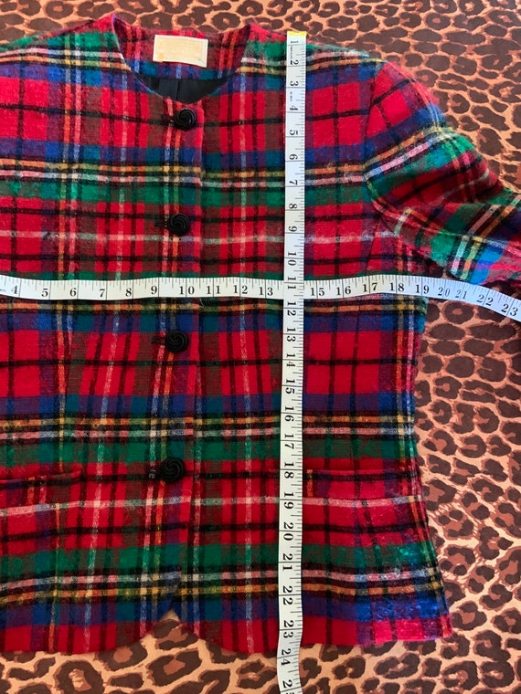 Vintage Plaid Pendleton Wool Jacket - image 7