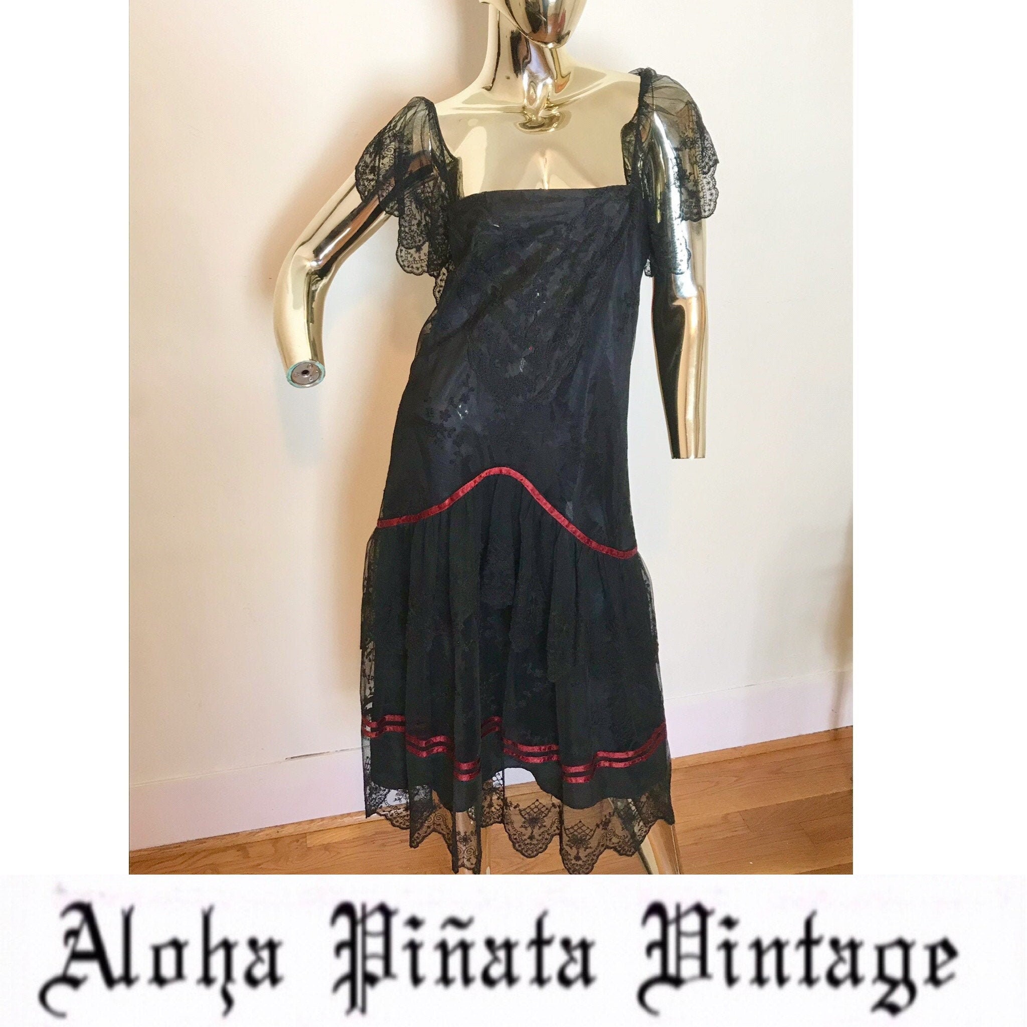 Vintage Lace Dress Ceegee by Sue Wong- Joseph Magnin - Etsy