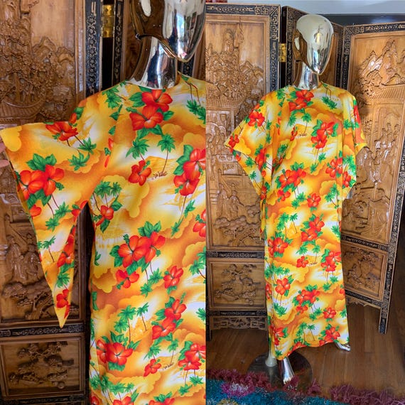 1980s Hawaii Muu Muu Nalii Honolulu 水玉 1980s Hawaii Muu Muu Nalii Honolulu 水玉 1980s Hawaii Muu