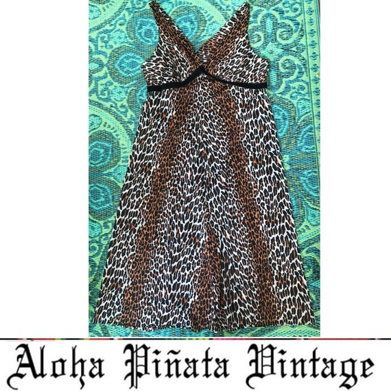 Vintage Leopard print Nightgown - image 1