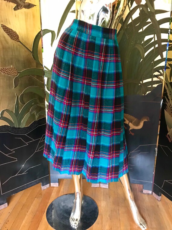 Vintage Plaid Skirt - image 1