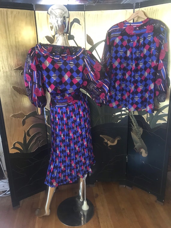 Vintage Diane Freis Dress and Jacket Set - image 5