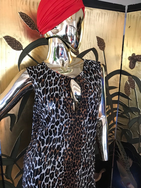 Vintage Leopard Nightgown Slip Dress - image 3