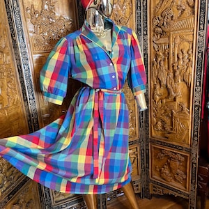 retro rainbow dress Retro Rainbow Mini Dress
