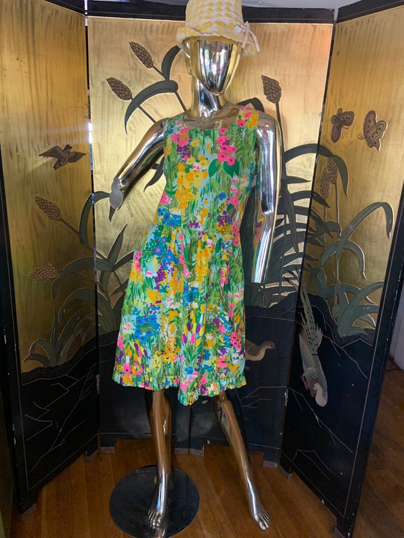 Vintage Hawaiian Floral summer Dress by Tanner - image 3