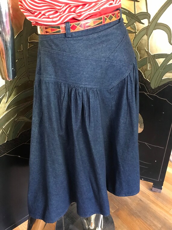Vintage Denim Skirt - image 6