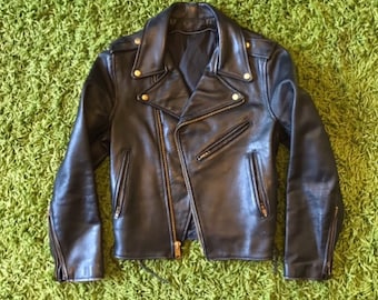 Vintage Leather Motorcycle Jacket