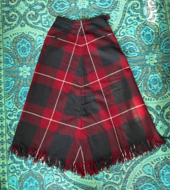 Vintage Ralph Lauren Country Wool Fringe Plaid Ski