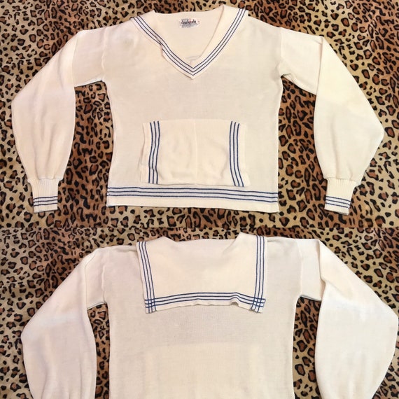 Vintage Sailor Knit Sweater by 