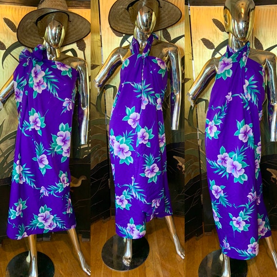 Vintage Hawaiian Sarong Dress