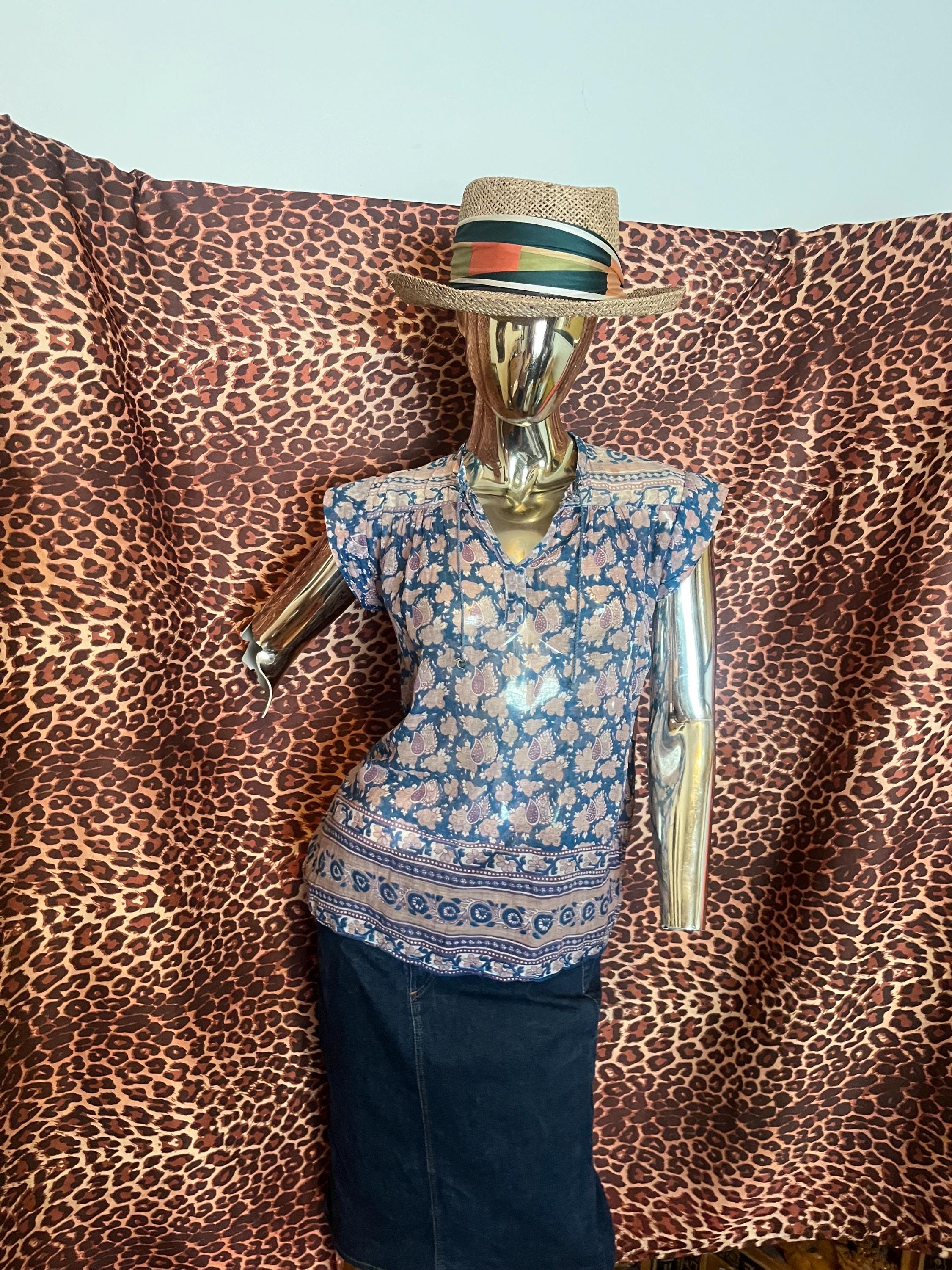45rpmブラウスMADE IN INDIA Vintage Indian Gauze Shirt - Etsy