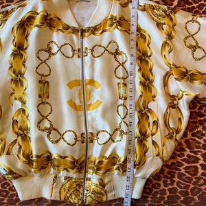 Vintage Chanel Silk Bomber Jacket image 9