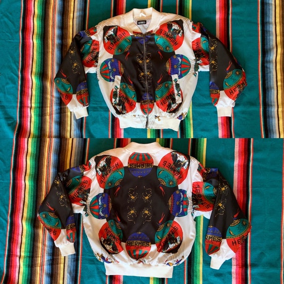 Vintage Hermes Bomber Jacket - Etsy Vintage Hermes Bomber Jacket - Etsy