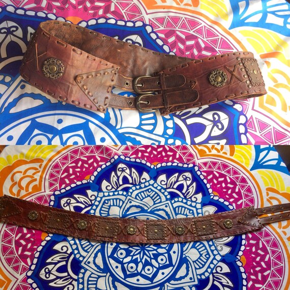 Vintage 70s Leather Belt