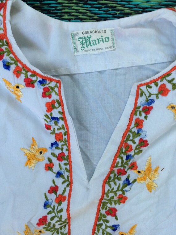 Vintage Bohemian Embroidered Shirt - image 2