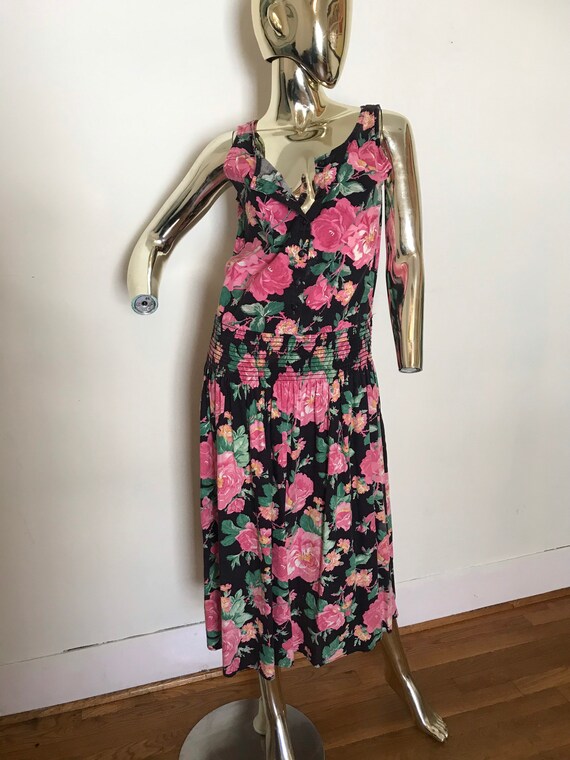 Vintage Floral Dress - image 4