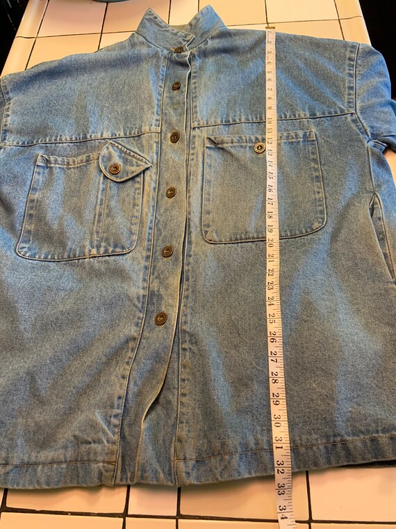 Vintage Denim Workwear Chore Jacket - image 7