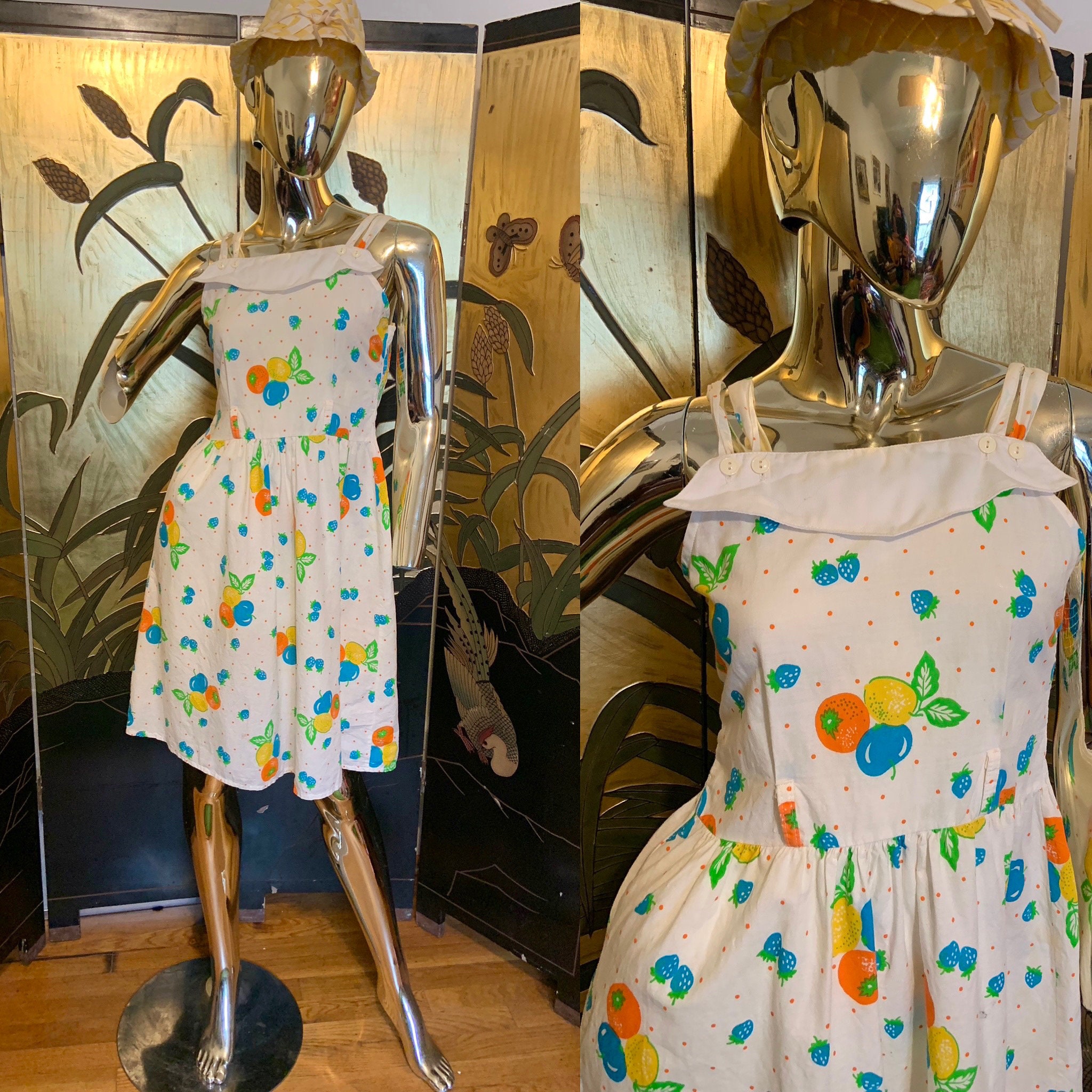 Betsey Johnson Vintage Fruit Dress - Etsy