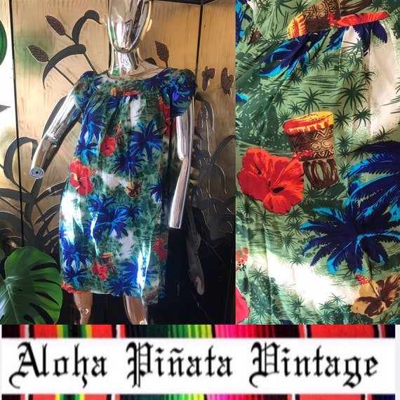 Vintage Hawaiian Dress Muumuu