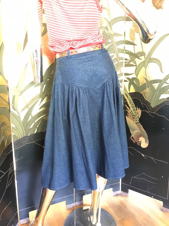 Vintage Denim Skirt - image 9