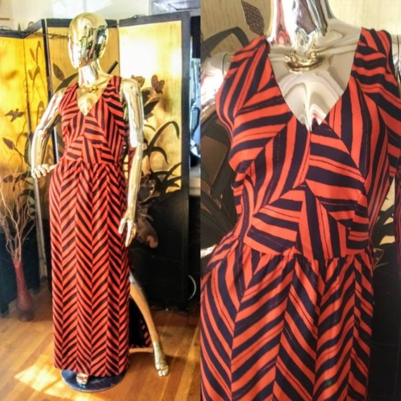 Vintage Halter Maxi Dress