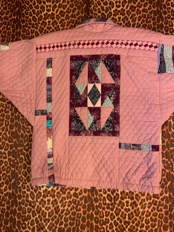 Vintage Quilted patchwork puff jacket - image 5