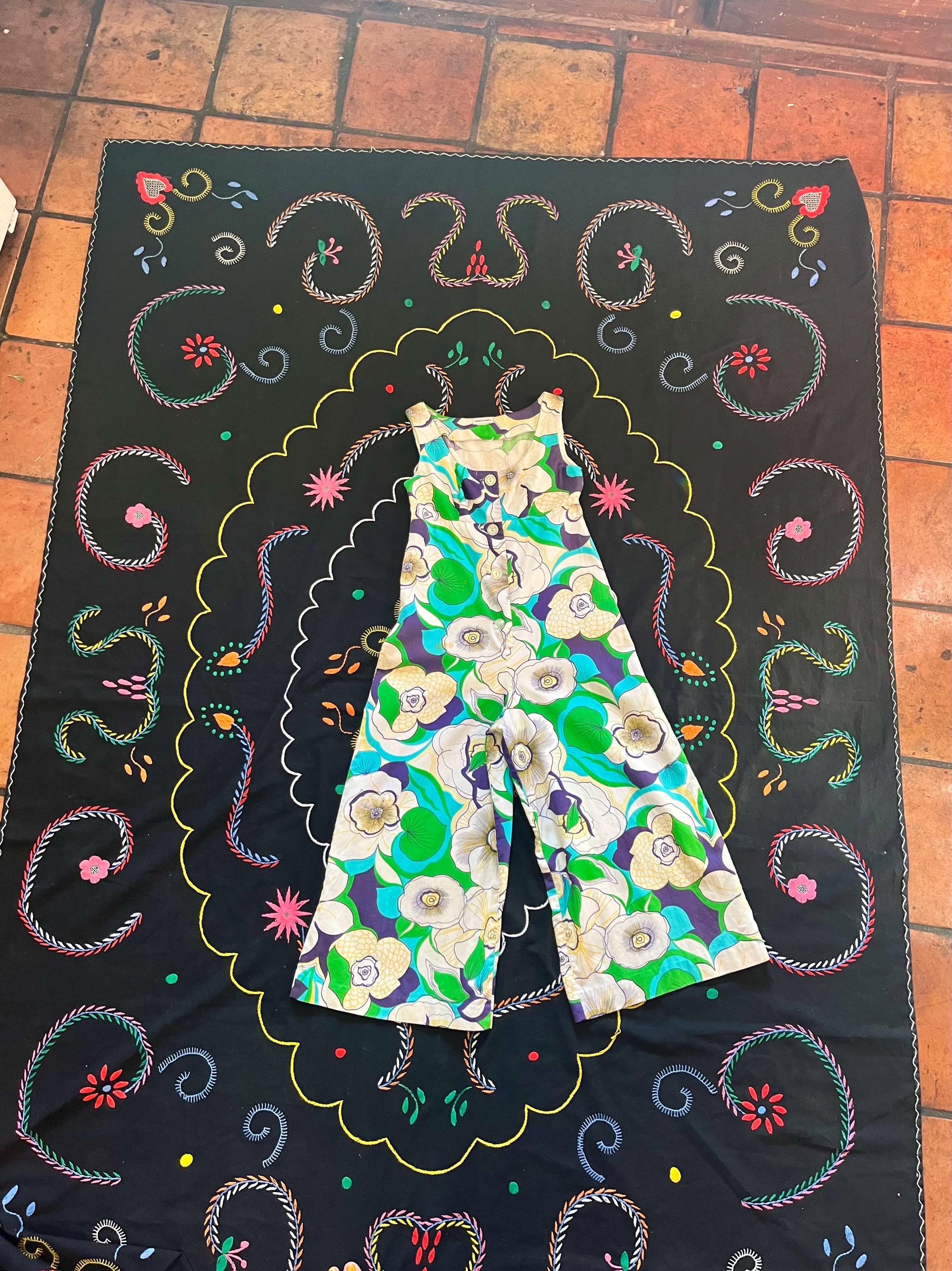 Vintage Hawaiian cotton floral Jumpsuit by Made in Hawaii