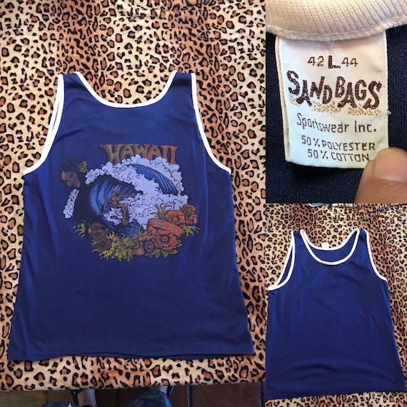 Vintage Hawaiian Tank top sandbags sportswear