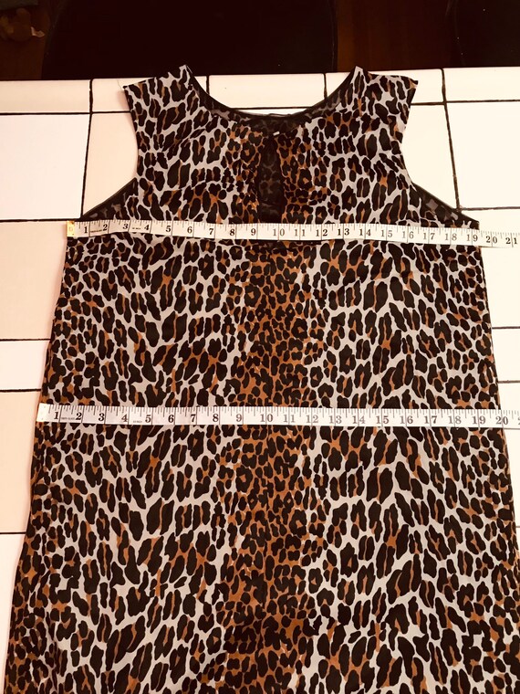 Vintage Leopard Nightgown Slip Dress - image 5