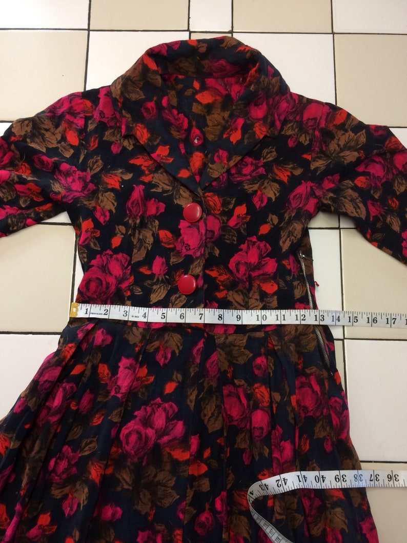 Vintage 50s Floral Dress image 3