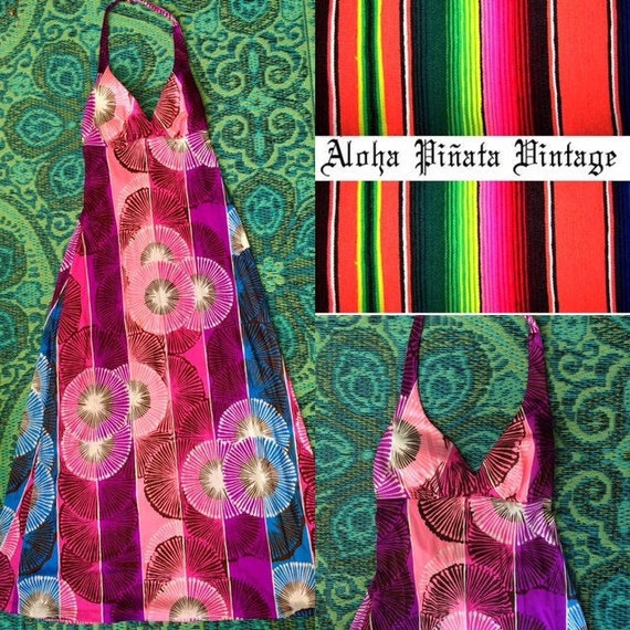 Vintage Halter Maxi Dress