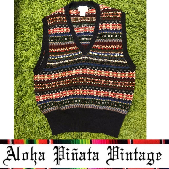 Vintage 1980s ESPRIT Sweater Vest Wool