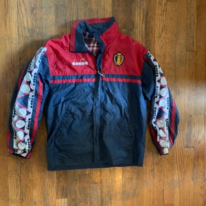 Diadora Red Jacket - Etsy