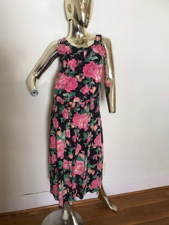 Vintage Floral Dress - image 6