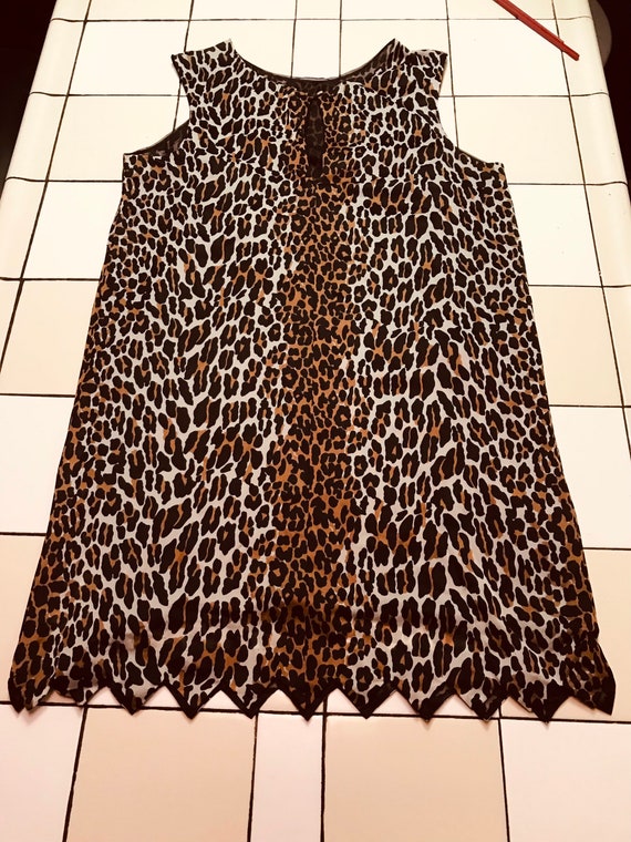 Vintage Leopard Nightgown Slip Dress - image 2