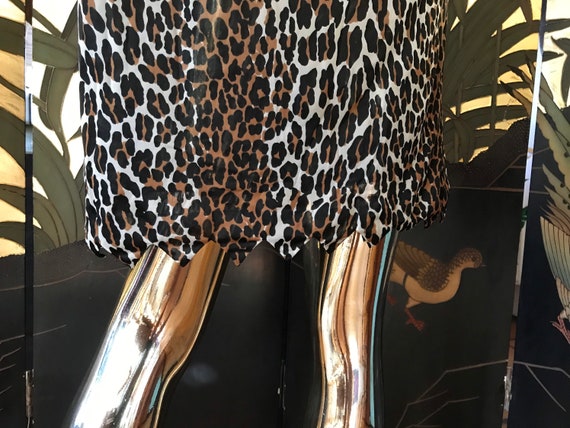 Vintage Leopard Nightgown Slip Dress - image 6