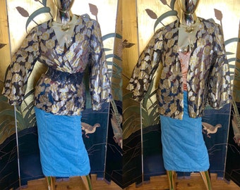 Vintage Metallic Lurex Top Jacket