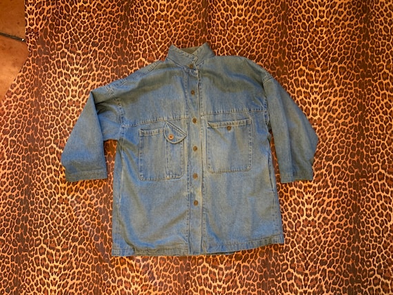 Vintage Denim Workwear Chore Jacket - image 1